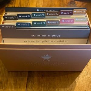 Partial set of Passionate Penny Pinchers Summer Series Recipe Cards
